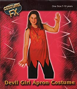 Costume Fx Halloween Devil Girl Apron Halloween Costume One Size 7-10 RRP £5 CLEARANCE XL £2.99